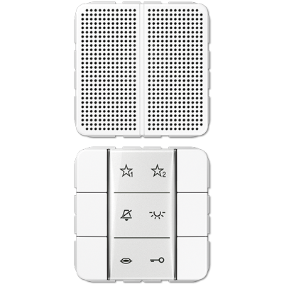 Jung SIAICD6WW audio indoor station, CD series, alpine white