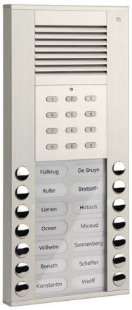 TCS ASE51140-0010 ASE51140 14 buttons AP silver code lock audio outdoor station ASD