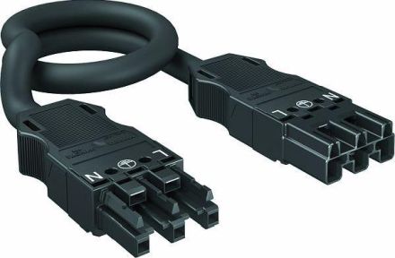 OBO Bettermann 6108730 3x2.5mm WINSTA 1000x27x15 PA black connection cable