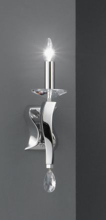 Brumberg 809051 wall light, chrome E14, 1x40W max.