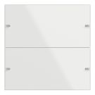 GIRA 502212 rocker set for touch sensor 4 | 2-way | white glass