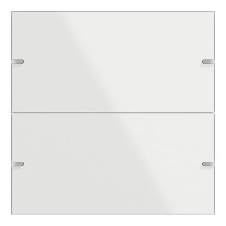GIRA 502212 rocker set for touch sensor 4 | 2-way | white glass