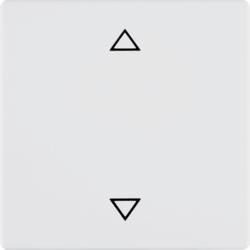 Berker 85241129 Blind button polar white velvet Berker Q.1/Q.3