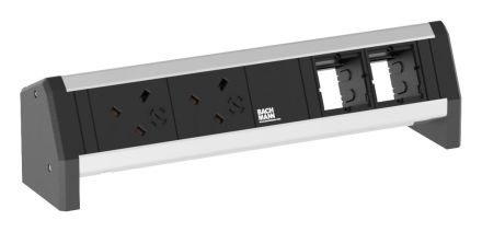 Bachmann 902.024 power strip 2f aluminum 45° IP20
