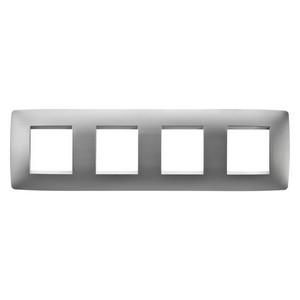 Gewiss GW16128VT ONE Inter 2+2+2+2M H Titanium cover frame
