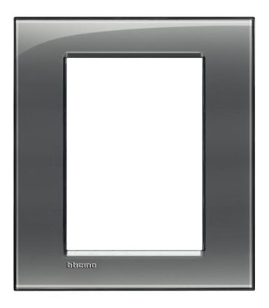 Bticino LNA4826KF Light frame SMOKE GREY 3+3 mod , (grey)