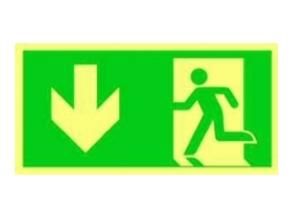 PROTEC.class 05104013 Inspection labels and warning signs rescue sign PRZKPG straight plastic