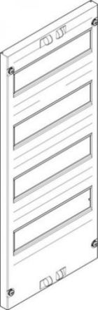 ABN 250x600mm 1FB/4RE open 125mm cover plate ( FAO1422N )
