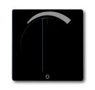 Busch-Jaeger 1740 DR/03-885 central plate, with rotary handle, with imprint black matt