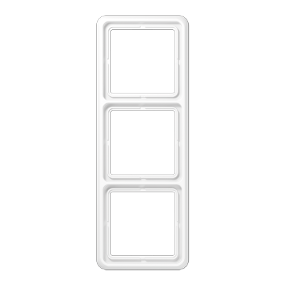 Jung CD583WW frame 3-way, vertical and horizontal mounting, Duroplast, CD 500, alpine white