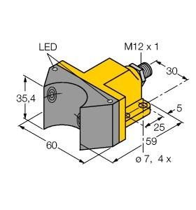Turck 1051003 NI4-DSU35-2Y1X2-H1140 Inductive double sensor