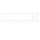 Unex 66533 grey RAL7035 100x500 U23X end piece