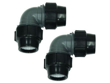 Vaillant 0020112793 Angle coupling 91 Gr 2pcs for PE pipe 50x4.6mm
