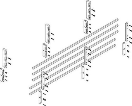 ABN flat 60mm with CU 12x10mm 5-pole 32mm busbar module (MFSC43635)