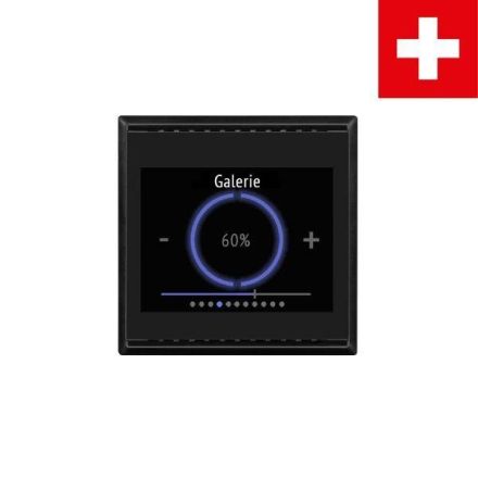 Elsner Cala Touch KNX AQS/TH 3.x CH deep black room controller