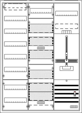 ABB Striebel & John 2CPX054276R9999 DA37HCM AP 3Pkt.A37 1Z1S1V7A3R3 Complete cabinet