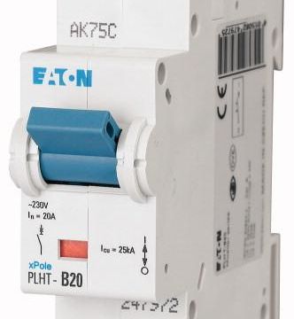 Eaton PLHT-B20 circuit breaker, 20A, 1p, B-Char , 247972