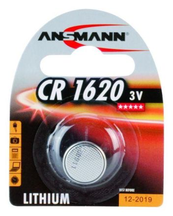 Hückmann 112630 Ansmann CR1620 3V/70mAh lithium button cell