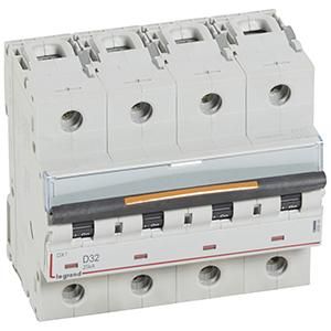 Legrand 409849 Circuit breaker DX3 D32A 4P 25KA 6M
