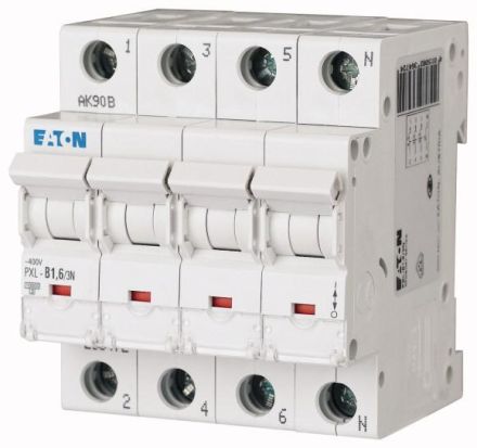 Eaton PXL-B1,6/3N circuit breaker, 1,6A, 3p+N, B-Char, 236472
