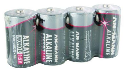 Hückmann 133254 LR20 Red Alkaline (PK=4pcs.) Battery
