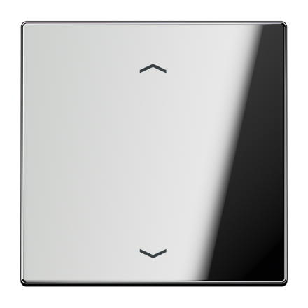 Jung GCR1700P LB management button 1-way, with arrow symbols, chrome-plated metal, LS series, glossy chrome