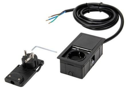 Kopp 939662016 VersaHIT 1x socket black power strips