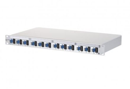 METZ CONNECT 1502097412-E OpDAT PF splice 12xLC-D blue OS2 grey patch panel