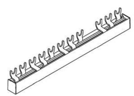Pollmann 2219311 G-3L-FI4/6-180/16MFC FI 4-pin+6TE (10TE) fork phase busbar