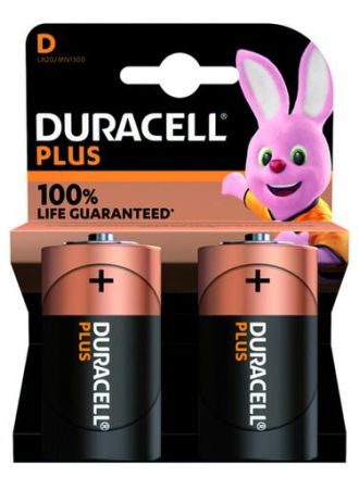 Hückmann 147299 1.5V Mono D Plus BL Duracell (PK=2) battery