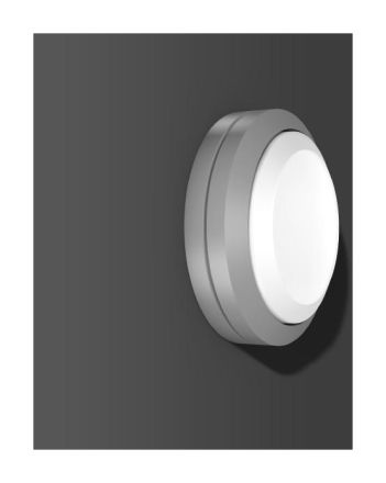 RZB 582005.004.1.19 Rounded Midi 10W 370lm 830 silver LED wall / ceiling light