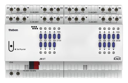 THEBEN JM 8 T KNX blind actuator FIX | 8-fold