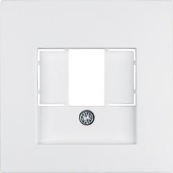 Berker 10331909 Central piece with TAE cut-out polar white matt Berker S.1/B.3/B.7
