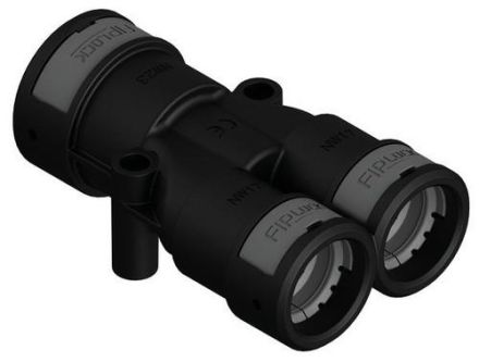 Fränkische Rohrwerke 4891852100 AYPA-121010B black Y-distributor