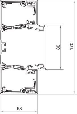 TEHALIT BRN6517019011 profile 65x170mm gsw parapet channel