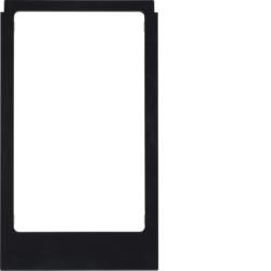 Berker 13202245 design frame square large version accessories black glossy