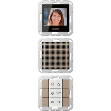 Jung SIVIA622CH Siedle In-Home-Bus video indoor stations, series AS/A, champagne