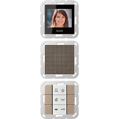 Jung SIVIA622CH Siedle In-Home-Bus video indoor stations, series AS/A, champagne