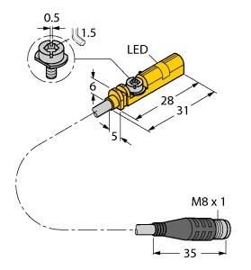 Turck 4685865 BIM-UNT-AP6X-0.3-PSG3S/3GD magnetic field sensor