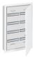 ABB Striebel & John U52R4 small distribution board, flush-mounted 4-row, with frame and door, 2CPX071712R9999