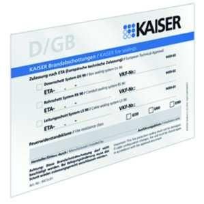 Kaiser 9473-92 for Schott (DE/GB/FR/NL) Schott identification plate, 9473-92