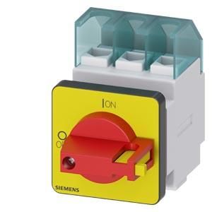 Siemens 3LD2122-0TK13 main/emergency stop switch 3-pole front mounting