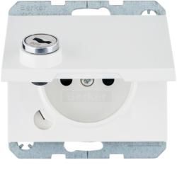 Berker 6765117009 K.1 polar white glossy socket