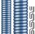Flexa 12130101049 FLEXAgraff-PU-AS AD56 49x56mm met.blue metal protection hose