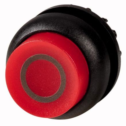 Eaton M22S-DLH-R-X0 illuminated pushbutton, raised, red 0, momentary, 216976