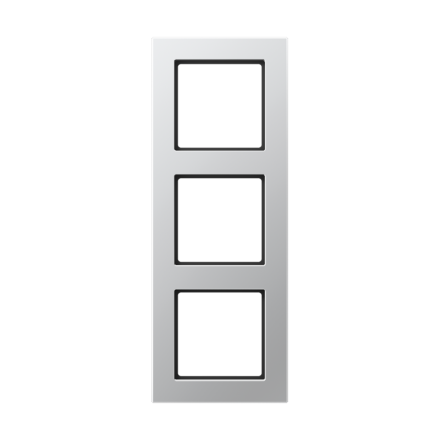 Jung AC583AL frame 3-way, vertical and horizontal mounting, A CREATION, aluminium