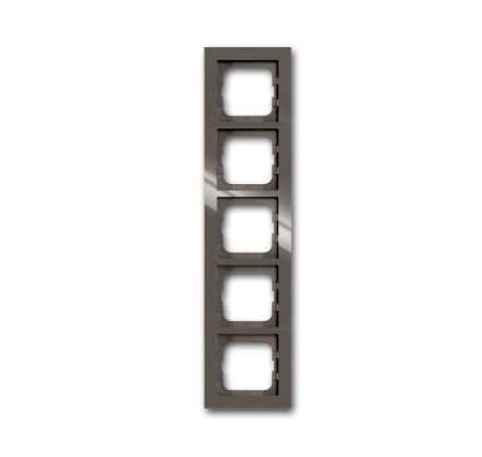 Busch-Jaeger 1725-291 cover frame, 5-way frame entre-grey