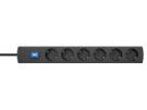 Kopp 234305012 DUOversal Plus 6-way anthracite 5m power strip