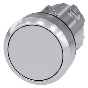 Siemens 3SU1050-0AB80-0AA0 push button 22mm round grey