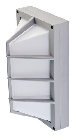 EVN WLRE291402 rigid 9W IP54 warm white silver LED wall light